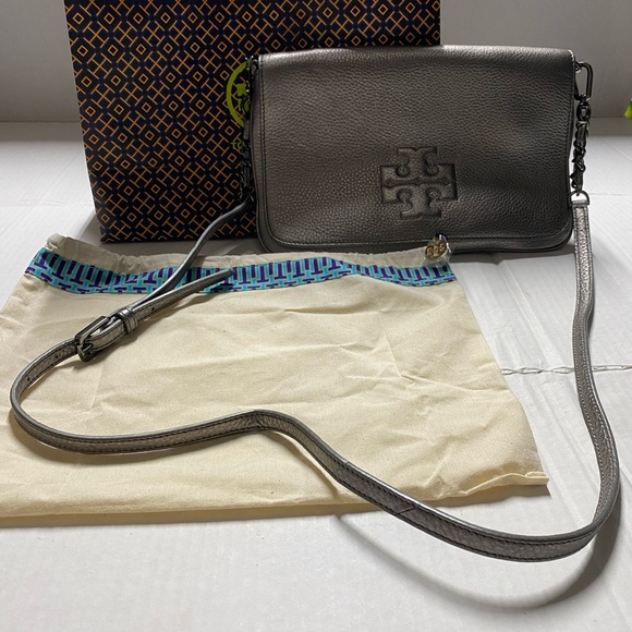 Tory Burch Silver Metallic Crossbody - Picture 5 of 12